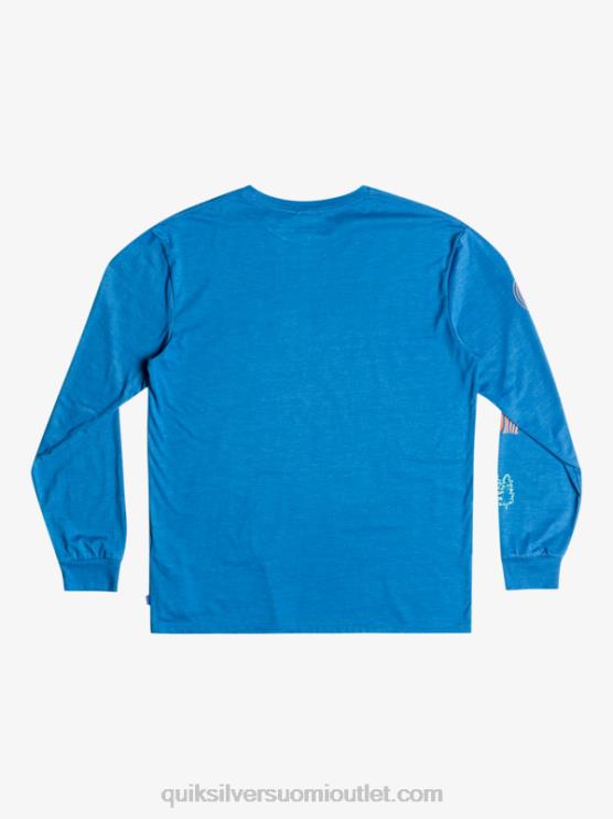 Quiksilver D6JJ1038 miehet snorkkelin sininen fragmentti luonnosta pitkähihainen t-paita