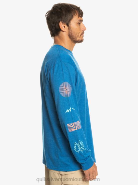 Quiksilver D6JJ1038 miehet snorkkelin sininen fragmentti luonnosta pitkähihainen t-paita