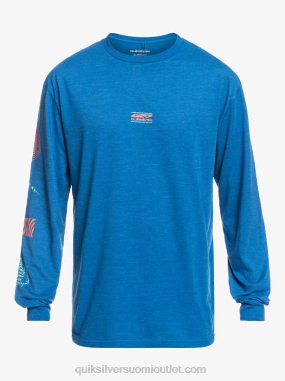 Quiksilver D6JJ1038 miehet snorkkelin sininen fragmentti luonnosta pitkähihainen t-paita