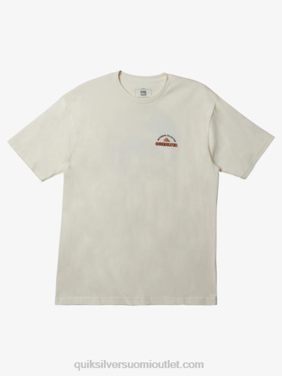 Quiksilver D6JJ1047 miehet antiikki valkoinen vesimies evät up t-paita