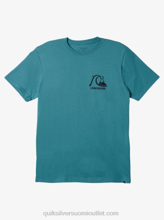 Quiksilver D6JJ1068 miehet britanen sininen alkuperäinen t-paita