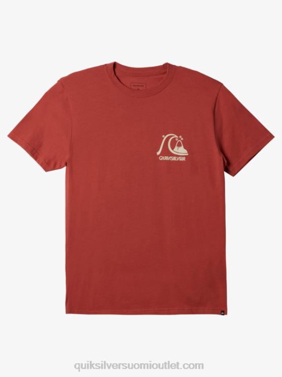 Quiksilver D6JJ1069 miehet marsala alkuperäinen t-paita
