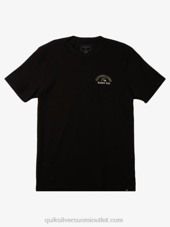 Quiksilver D6JJ106 miehet musta ajaton pyörivä t-paita