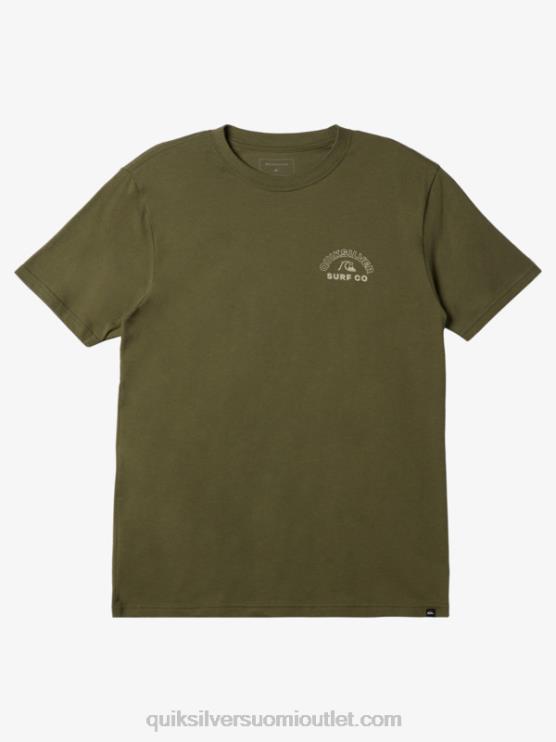 Quiksilver D6JJ107 miehet nelilehtinen apila ajaton pyörivä t-paita