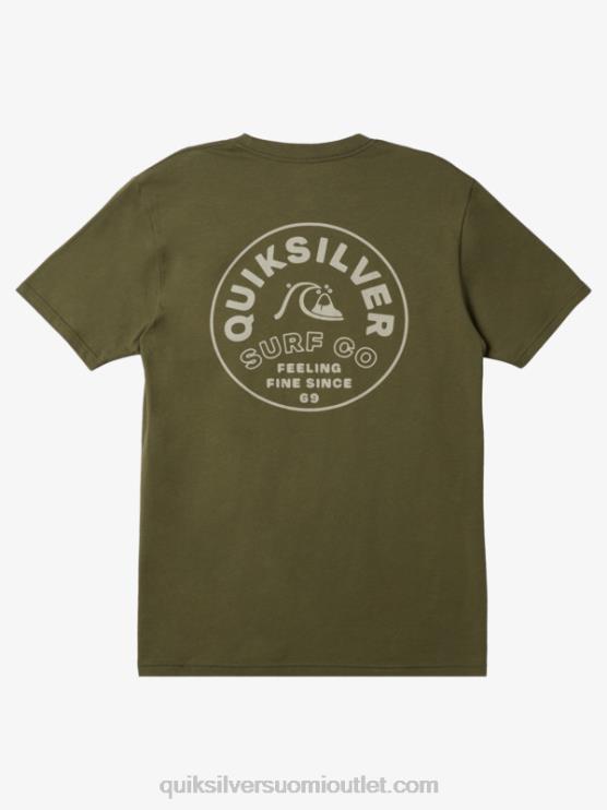 Quiksilver D6JJ107 miehet nelilehtinen apila ajaton pyörivä t-paita
