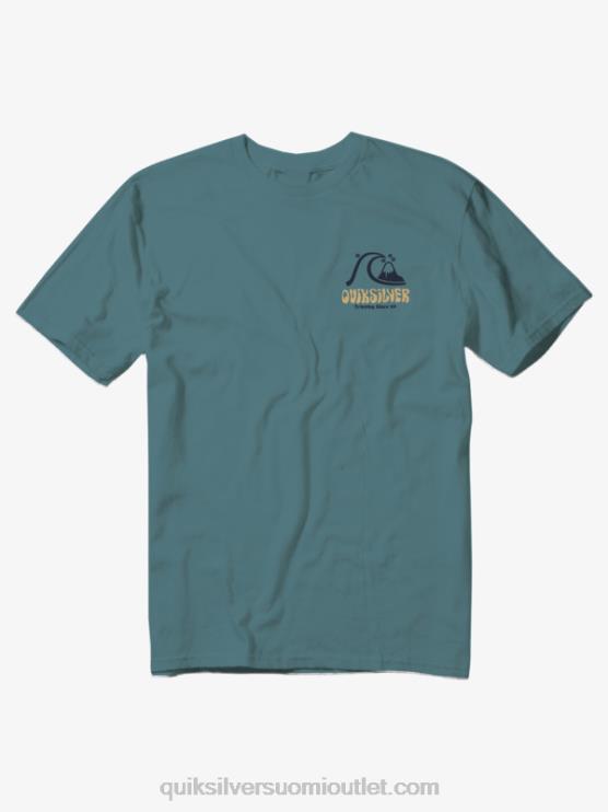 Quiksilver D6JJ1099 miehet britanen sininen arts in palms t-paita