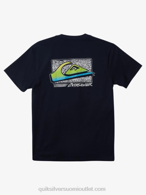 Quiksilver D6JJ1109 miehet laivasto bleiseri retro haalistuva t-paita