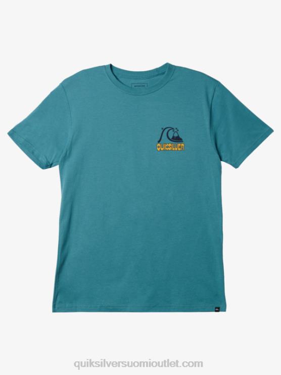 Quiksilver D6JJ1117 miehet britanen sininen rise & shine t-paita