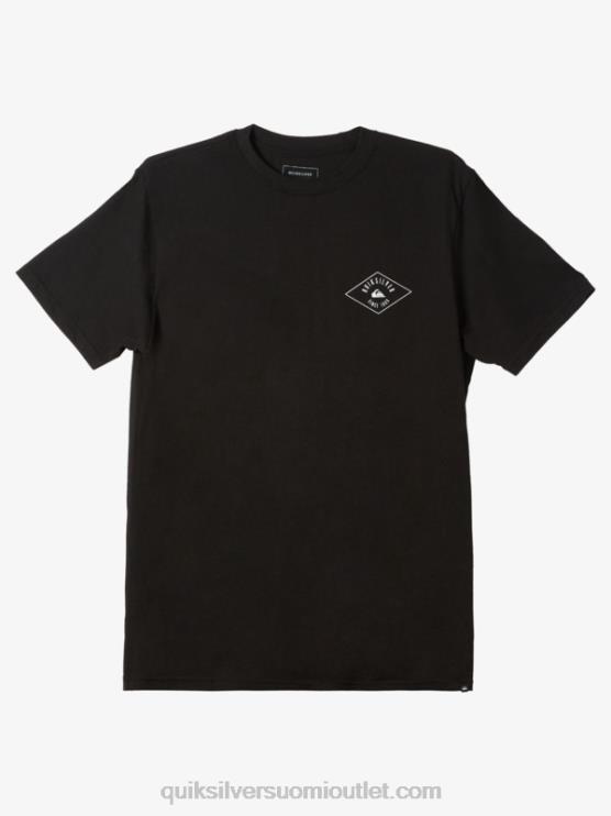 Quiksilver D6JJ1118 miehet musta ympyröity viiva T-paita