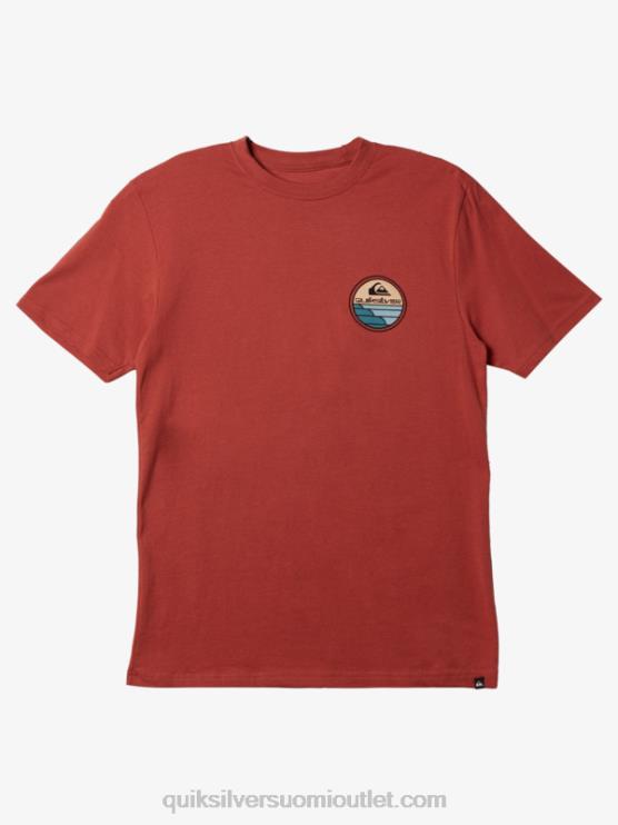 Quiksilver D6JJ1145 miehet marsala luonnonkaunis matka-t-paita
