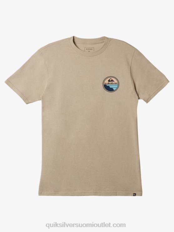 Quiksilver D6JJ1146 miehet plaza taupe luonnonkaunis matka-t-paita