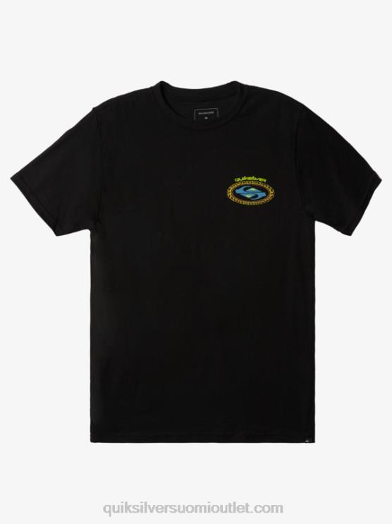 Quiksilver D6JJ1154 miehet musta toisen ihon t-paita