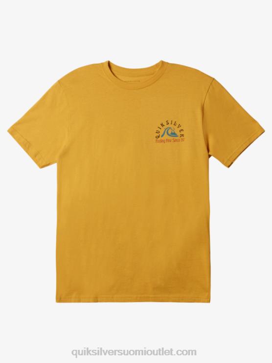 Quiksilver D6JJ1171 miehet kirkasta kultaa alkuperäinen barrel t-paita