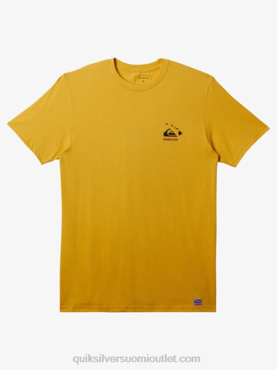 Quiksilver D6JJ117 miehet keltuainen keltainen Hawaii Survivor t-paita