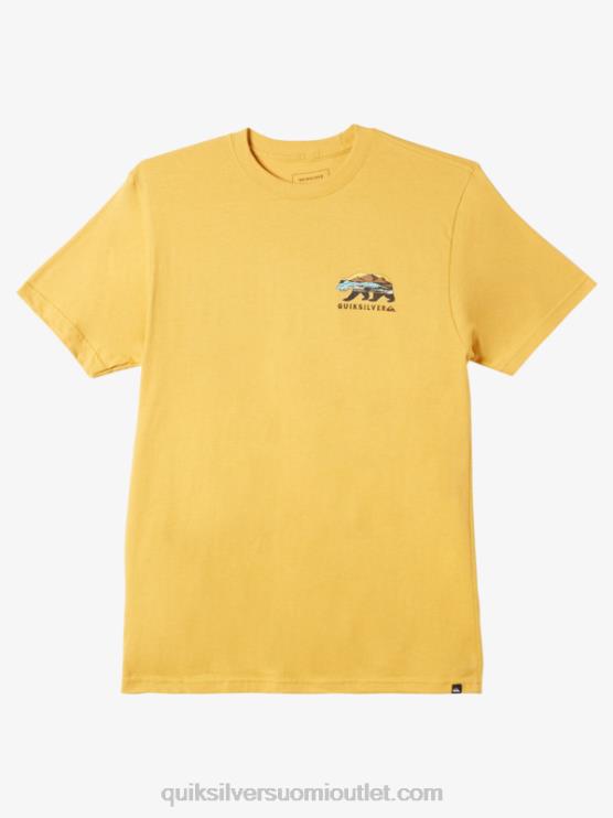 Quiksilver D6JJ1183 miehet kirkasta kultaa california sunshine t-paita