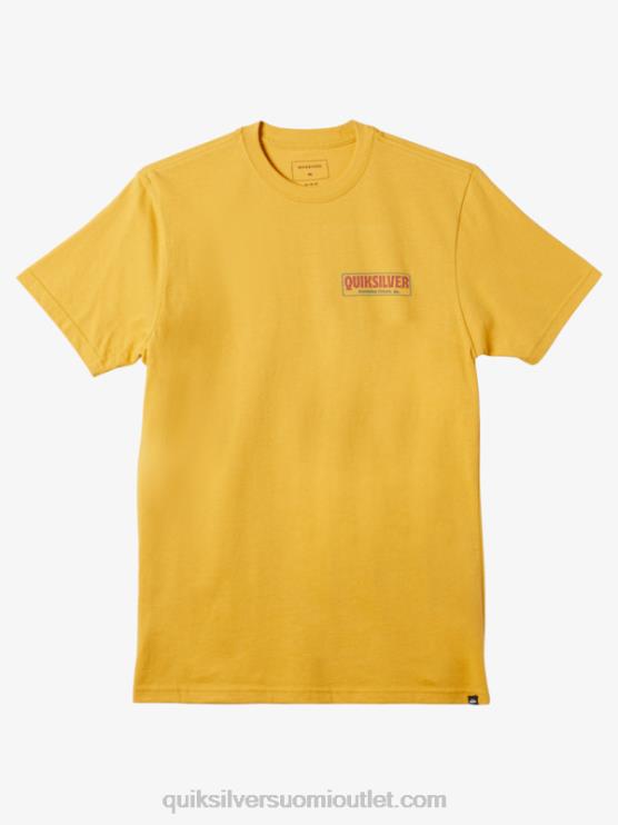 Quiksilver D6JJ1193 miehet kirkasta kultaa taukoajan t-paita
