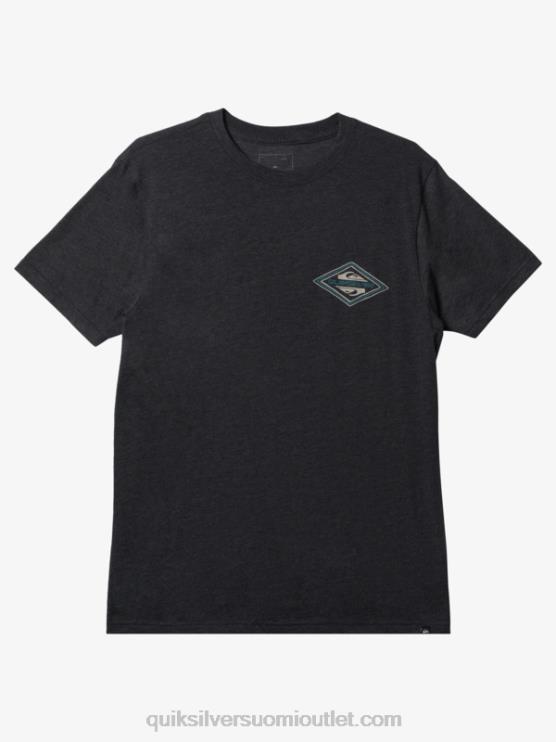 Quiksilver D6JJ1199 miehet hiilen kanerva käänteinen logo mod t-paita