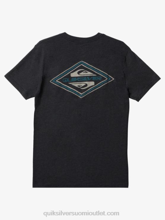 Quiksilver D6JJ1199 miehet hiilen kanerva käänteinen logo mod t-paita