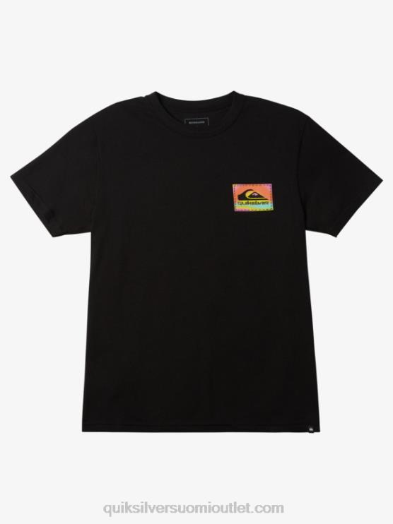 Quiksilver D6JJ1204 miehet musta värillinen flow t-paita