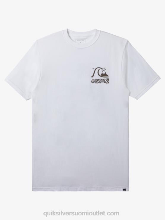 Quiksilver D6JJ120 miehet valkoinen pakotien t-paita