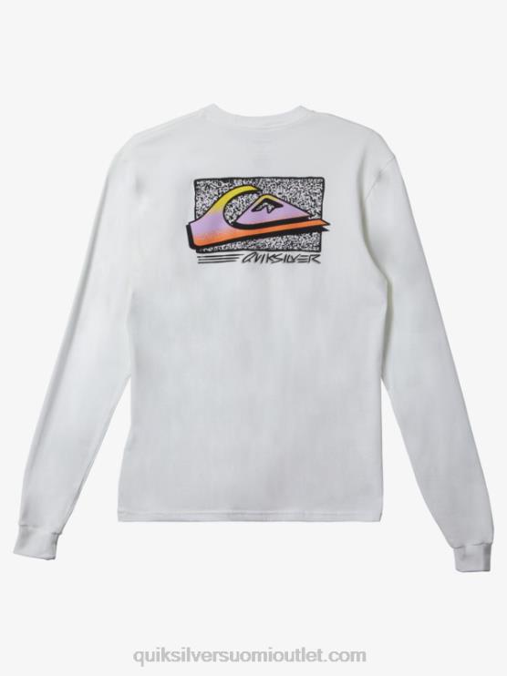 Quiksilver D6JJ1214 miehet valkoinen retro haalistuva t-paita