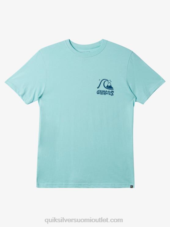 Quiksilver D6JJ121 miehet enkelin sininen pakotien t-paita