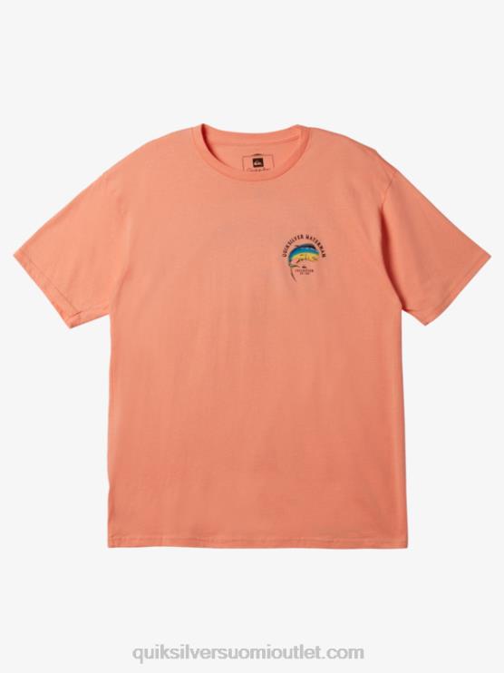 Quiksilver D6JJ1342 miehet persikan pinkki vesimies jännitys t-paidassa