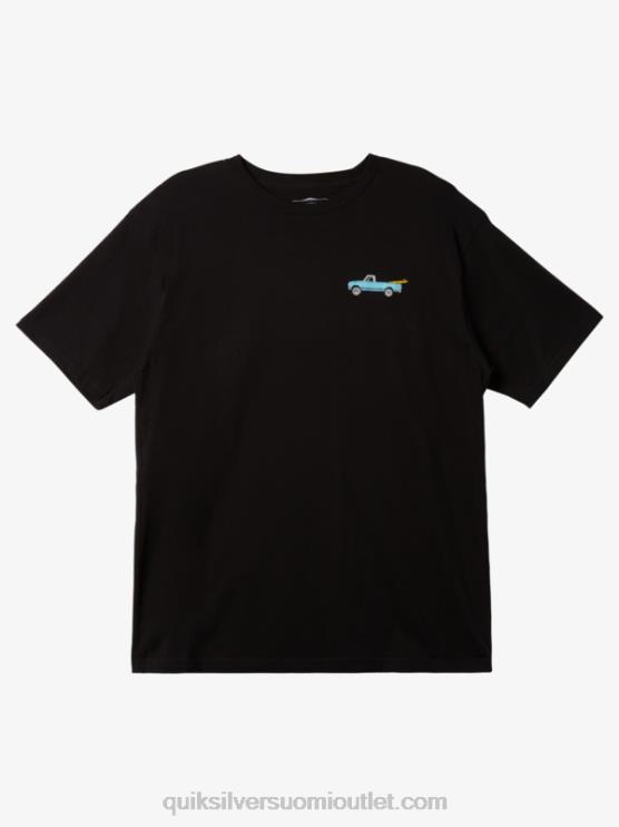 Quiksilver D6JJ1343 miehet musta Waterman beacons -sidottu t-paita