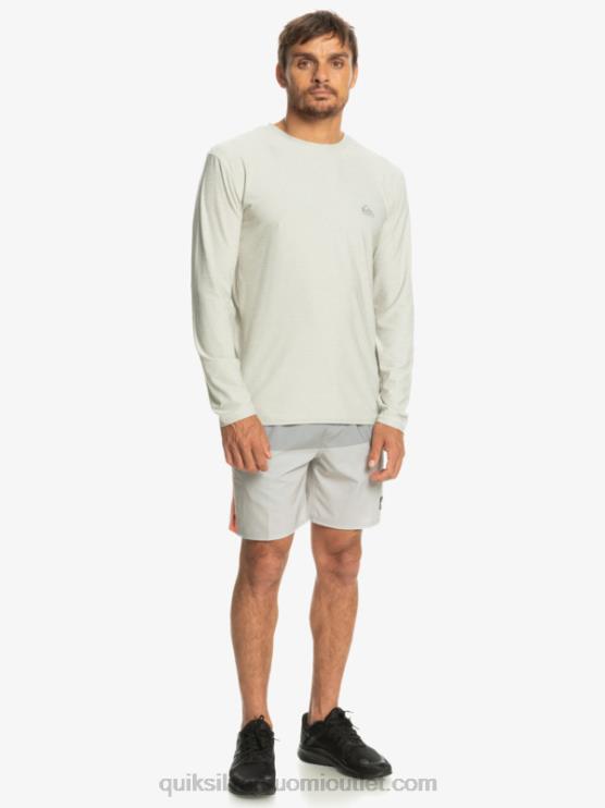 Quiksilver D6JJ1347 miehet harmaa violetti kanerva rannikkojuoksijoiden pitkähihainen t-paita