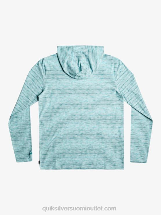Quiksilver D6JJ1354 miehet taivaallinen kentin kentin pitkähihainen hupullinen t-paita