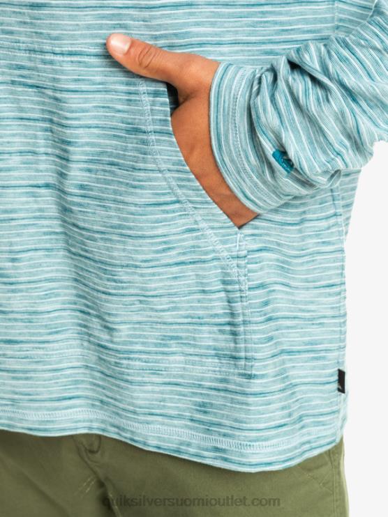 Quiksilver D6JJ1354 miehet taivaallinen kentin kentin pitkähihainen hupullinen t-paita