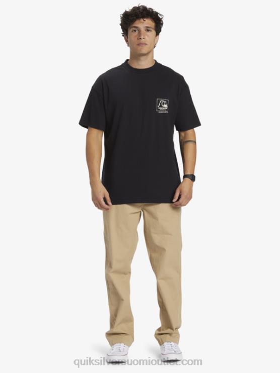 Quiksilver D6JJ1374 miehet musta Gregg kaplan tyhjä kangas t-paita