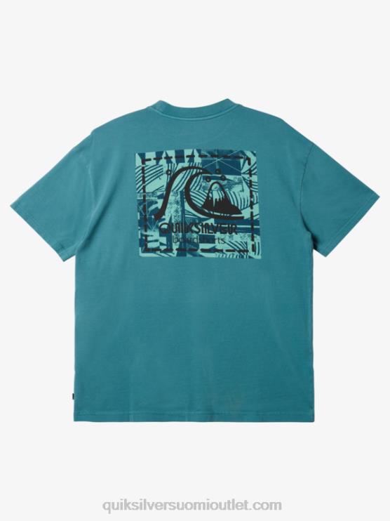 Quiksilver D6JJ1375 miehet britanen sininen Gregg kaplan tyhjä kangas t-paita