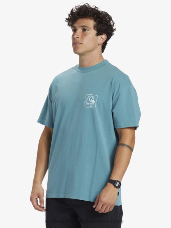 Quiksilver D6JJ1375 miehet britanen sininen Gregg kaplan tyhjä kangas t-paita