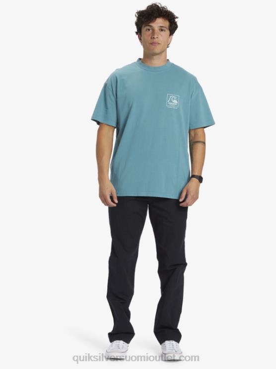 Quiksilver D6JJ1375 miehet britanen sininen Gregg kaplan tyhjä kangas t-paita