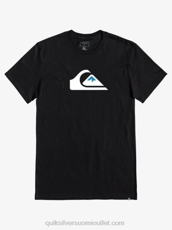Quiksilver D6JJ1383 miehet musta comp-logoinen t-paita