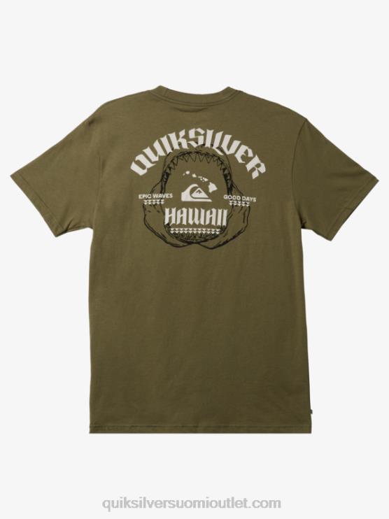 Quiksilver D6JJ1422 miehet nelilehtinen apila hawaii iso purra t-paita