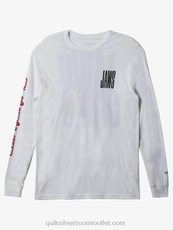 Quiksilver D6JJ1425 miehet valkoinen jaws big wave challenge ls t-paita