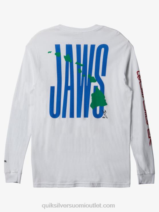 Quiksilver D6JJ1425 miehet valkoinen jaws big wave challenge ls t-paita