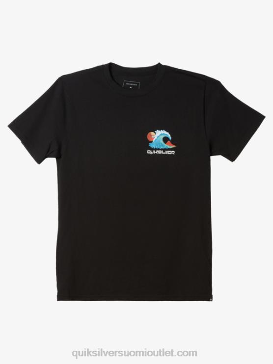 Quiksilver D6JJ1476 miehet musta Ocean bed t-paita