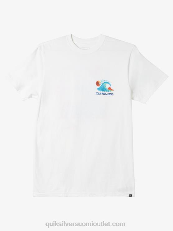 Quiksilver D6JJ1477 miehet valkoinen Ocean bed t-paita