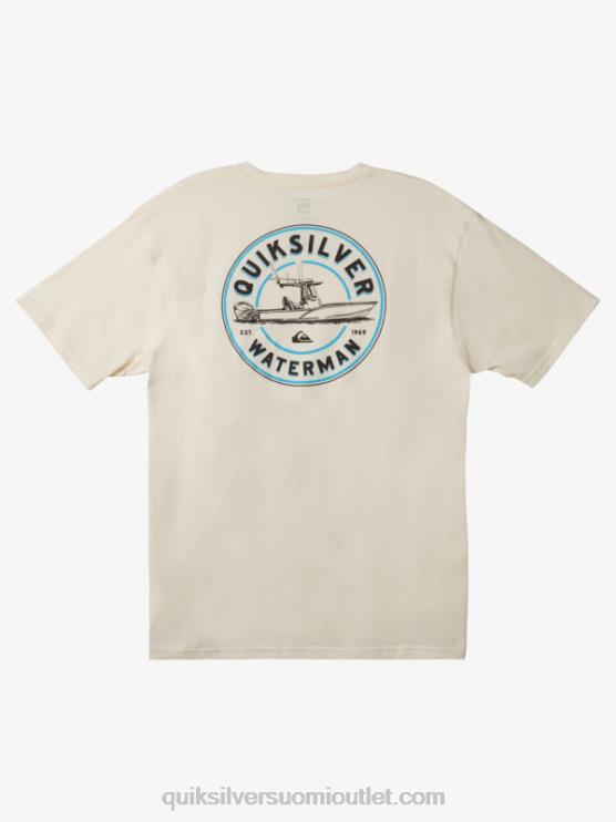 Quiksilver D6JJ1481 miehet antiikki valkoinen waterman qs outboarder t-paita