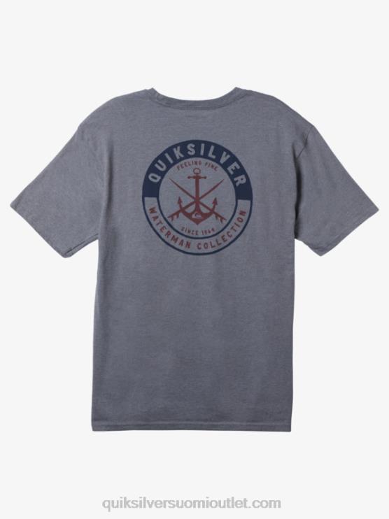 Quiksilver D6JJ1483 miehet keskiharmaa kanerva Waterman careless sessions t-paita