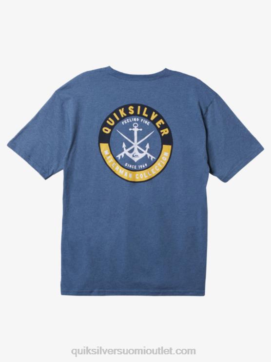Quiksilver D6JJ1484 miehet lippu sininen kanerva Waterman careless sessions t-paita
