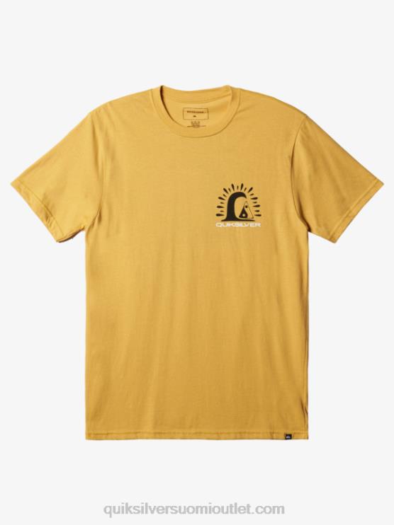 Quiksilver D6JJ1504 miehet okra reunassa t-paita
