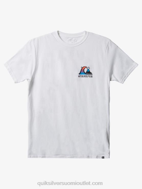 Quiksilver D6JJ1518 miehet valkoinen river bend t-paita