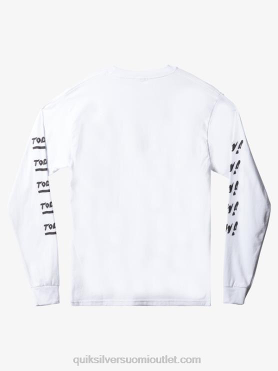 Quiksilver D6JJ1634 miehet valkoinen natas nyt pitkähihainen t-paita