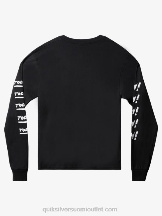 Quiksilver D6JJ1635 miehet musta natas nyt pitkähihainen t-paita