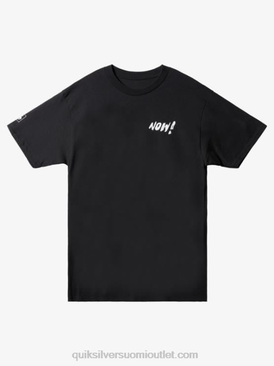 Quiksilver D6JJ1655 miehet musta natas nyt t-paita
