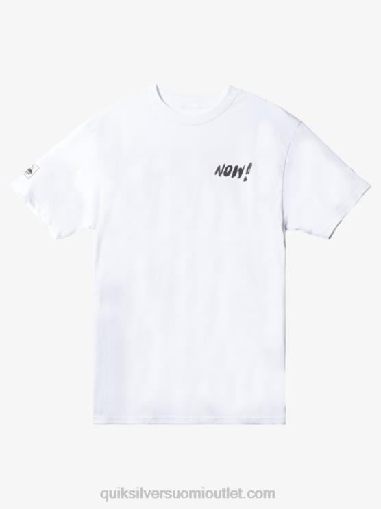 Quiksilver D6JJ1656 miehet valkoinen natas nyt t-paita